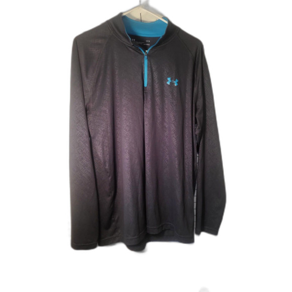 Under Armour Loose Fit Heat Gear Grey/Blue EUC - Picture 3 of 3